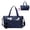 Navy Blue, variant on WANDF Gym Bag with Shoe Compartment for Men Women,Large Duffle Travel Bag with Detachable Shoulder Strap,Carry on Personal Item Bag, Waterproof Lightweight Weekender Overnight Bag(Black Bag)