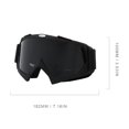 thumbnail image 2 of Gafas Esquí Esquí Snowboard A Prueba De Viento (Marco Arena-Película Gris) Negro, 2 of 8