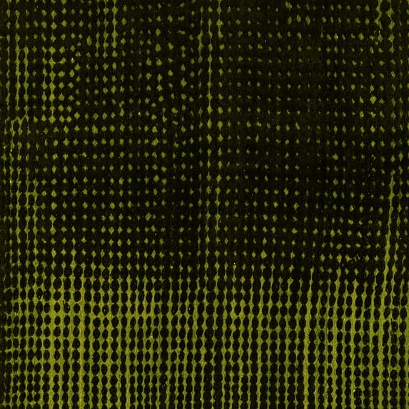 Ahgly Company Machine Washable Indoor Square Abstract Yellow Modern Area Rugs, 4' Square