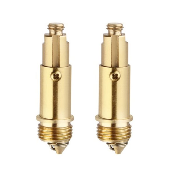 Tapón de desagüe tipo clicker para lavabo ALI2 de latón, paquete de 2