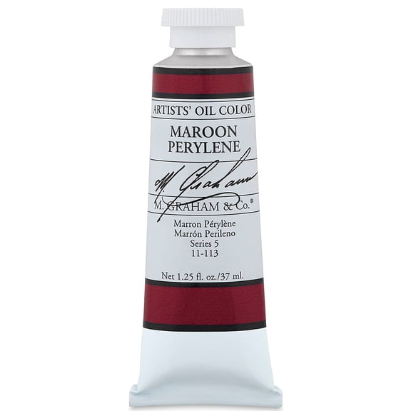 M. Graham Artists' Oil Color - Maroon Perylene, 37 ml tube