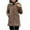 Coffee Clothes for Womens, variant on Warm Quilted Jackets for Women Sherpa Plush Lined Long Sleeve Hooded Parka Button Thickened Windbreaker Coat Plus Size Loose Casual Outerwear Winter Ladies Soft Jackets Gray L