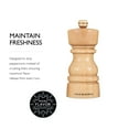 thumbnail image 4 of Cole & Mason London Natural Beech Salt Mill, Non Corroding Ceramic Mechanism, Salt Grinder with Adjustable Grind, Beech Wood, 180mm, Seasoning Mill, Lifetime Mechanism Guarantee, 4 of 7
