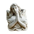 thumbnail image 3 of Estatua de ángel rezando para jardín, maceta blanca, regalo para plantas de interior, decoración, contenedor para plantas, centro de mesa para el, 3 of 8