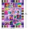 thumbnail image 3 of Gymnastics Gifts for Girls, Gymnastics Blanket for Girls 50" X 40", Gymnast Gifts for Girls Teens Kids Daughter Niece Friends and Gymnastics Lovers, Birthday Gifts for Gymnasts Throw Blankets, 3 of 6