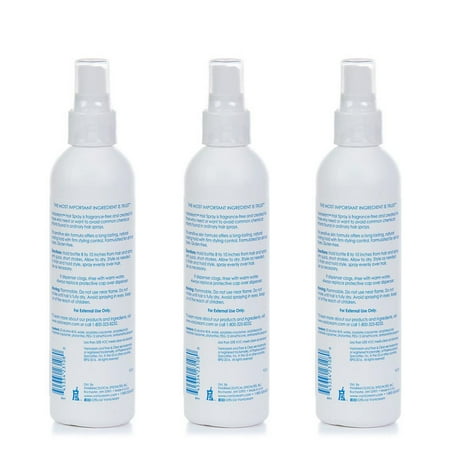 Vanicream Hair Spray for sensitive skin, Dermatologist tested, firm Hold, 8 oz (Pack of 3)