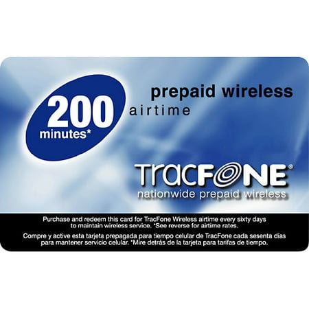 TracFone 200-Minute Prepaid Cellular Phone Card