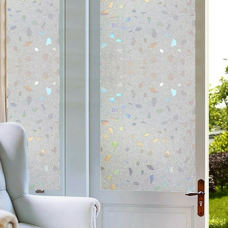1pcs 24 X47 3d Privacy Window Films Frosted Film Sticker Non Adhesive Static Cling Reusable Glass Film For Home Office Reusable Film Walmart Canada