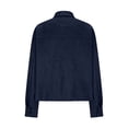 thumbnail image 7 of Tqcoqu Suede Jackets for Women 2026 Casual Button Down Cropped Jacket Fall Long Sleeve Outerwear Coats Work Office Clothes, 7 of 7
