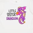 thumbnail image 4 of Inktastic Little Sister Cute Purple Dragon Girls Baby T-Shirt, 4 of 5