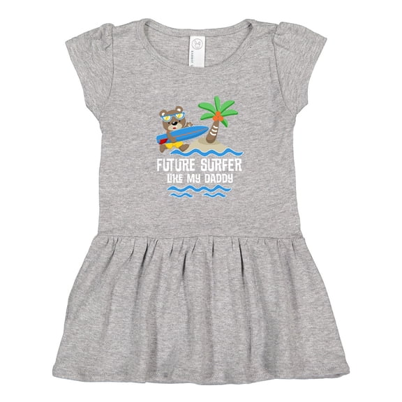 Inktastic Surfing Future Surfer Like Daddy Girls Toddler Dress