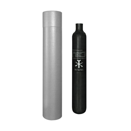 TUXING 4500Psi Pcp Air Tank 0.7L 42Cu in 700cc Carbon Fiber HPA Tank Gas Cylinder Paintball Hunting for PCP Air Rifle Gun Daystate and FX Thread M18 * 1.5