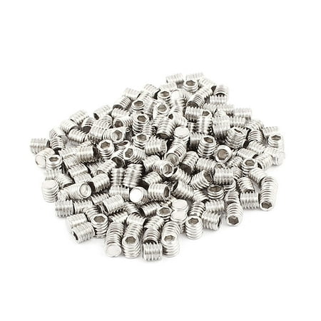 

200pcs Stainless Steel M4x4mm Head Hex Socket Set Grub Screws