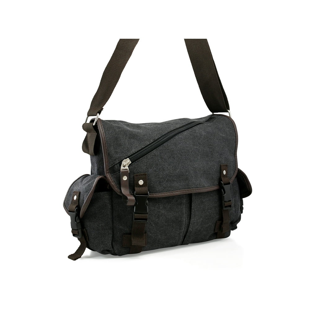 Oct17 Men Messenger Bag School Shoulder Canvas Bag Vintage Crossbody Satchel Laptop Business