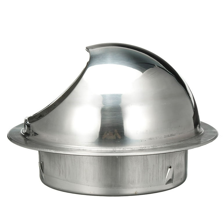 SagaSave Stainless Steel Air Vent Grill for External Wall Exhaust  Decorative Silver Hemisphere Design 80-150mm - Walmart.com