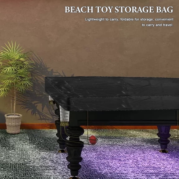 BESTYASH Userfriendly Waterproof Pool Table Furniture Cover Black Oxford Cloth