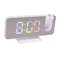 thumbnail image 3 of Reloj despertador de proyección NikouMX espejo digital RGB Reloj despertador electrónico, 3 of 8