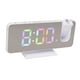 thumbnail image 2 of Reloj despertador de proyección, reloj de espejo digital con reloj despertador electrónico Reloj digital Innovación moderna Jadeshay A, 2 of 8