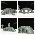 thumbnail image 2 of HEALEEP Miniature Japanese Bridge For Garden Arch Bridge Decor Grey Stone 1Pcs Vintage Style Landscaping, 2 of 8