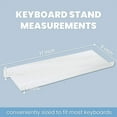 thumbnail image 2 of Homeries Acrylic Monitor Riser & Keyboard Stand for Home, Office, Business, Gamers, Home, Schools | Multi Media Computer Desk Stand | Angled & Tilted Keyboard Tray Riser | Create Ergonomic Working Spa, 2 of 9