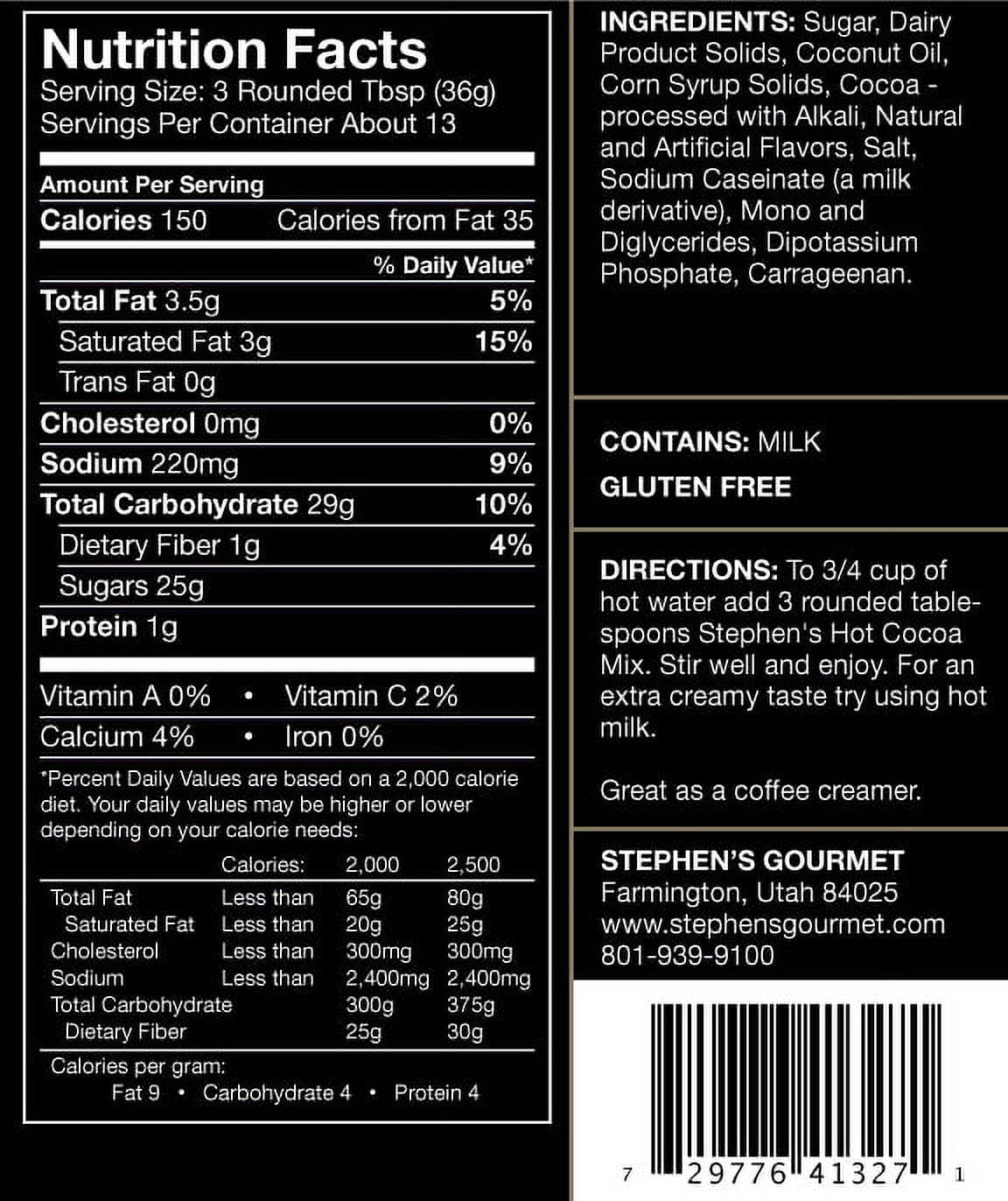 Stephen's Salted Caramel Gourmet Hot Cocoa, 16 oz