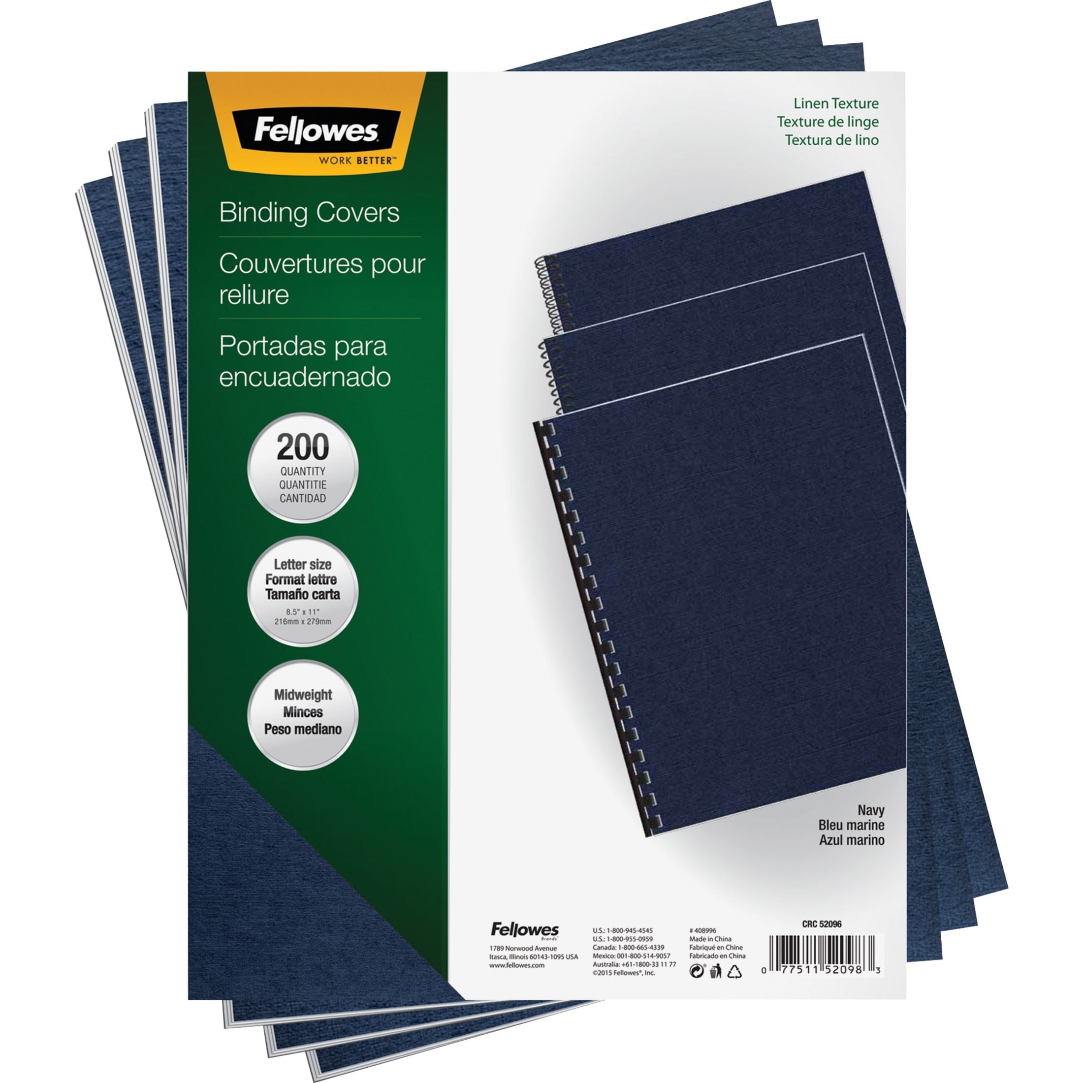 New C-Line Clear No-Punch Vinyl Report Covers and Binding Bars 50pk 