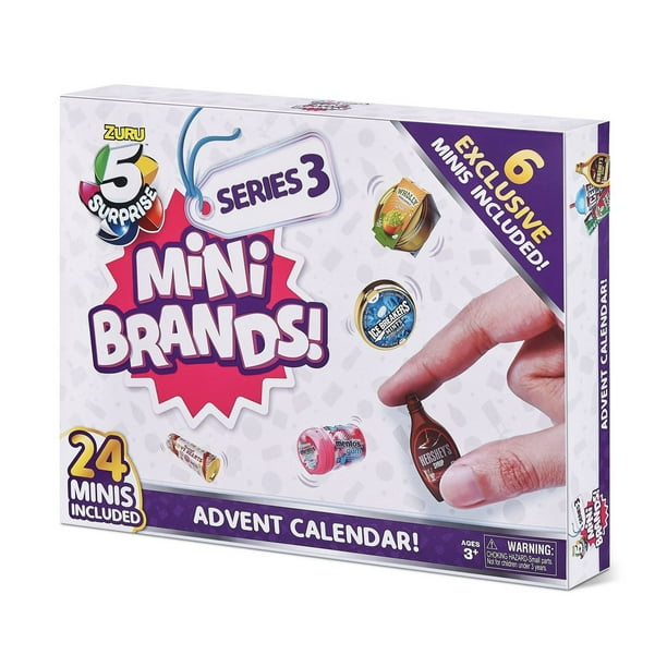 5 Surprise Mini Brands Series 3 24pc Surprise Pack Advent Calendar