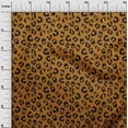 thumbnail image 2 of oneOone Cotton Jersey Rust Brown Fabric Animal Skin Sewing Material Print Fabric By The Yard 58 Inch Wide-OP2, 2 of 4