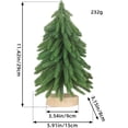 thumbnail image 2 of Dsscvnef Tabletop Mini Christmas Trees Christmas Trees Mixed Size Miniature Decorative Trees With Wood Base Crafts Trees for Christmas Decorations Home Kitchen Third Christmas Ornament Hang Loose Orna, 2 of 3