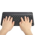 thumbnail image 3 of Teclado inalámbrico ultra ancho de 10,1" con 80 teclas y Bluetooth 3.0 para Android/IOS/Windows, 3 of 14