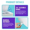 thumbnail image 5 of DEMULLER 4.0 Cu.ft Deep Freezer Top Open Door Compact Freezer with Two Removable Storage Baskets, 5 of 9