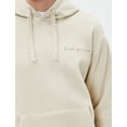 thumbnail image 5 of Back Printed Slogan Detail Kangaroo Pocket Detail Hoodie, 5 of 6