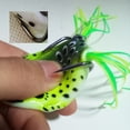 thumbnail image 3 of Naiovety Señuelos de rana de goma, cebos blandos con lengüeta de doble anzuelo para pesca de agua dulce en agua salada, accesorios de pesca al Pescar, 3 of 6