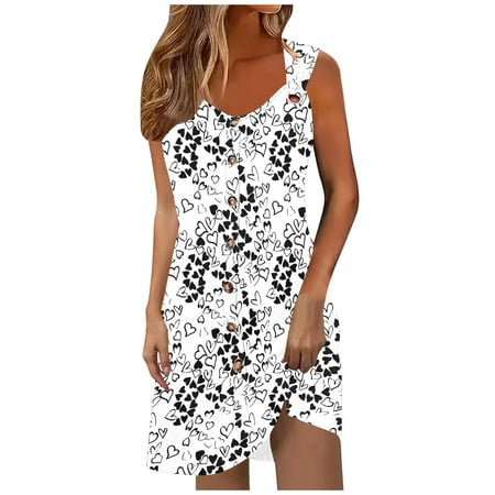 Ruimatai Women s Sexy Crew Neck Strap Dress Stretchy Comfortable Casual Summer Pajama Lingerie Button Down Solid S M L XL XXL Sizes