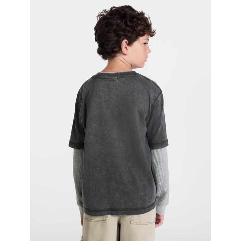 Weekend Academy Boys Layered-Look Graphic Tee photo 3