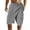 Grey, variant on Men's Linen Shorts with Wrap Skirt Summer Casual Elastic Waist Lightweight Boho Swim Bottoms Beachwear with Pockets