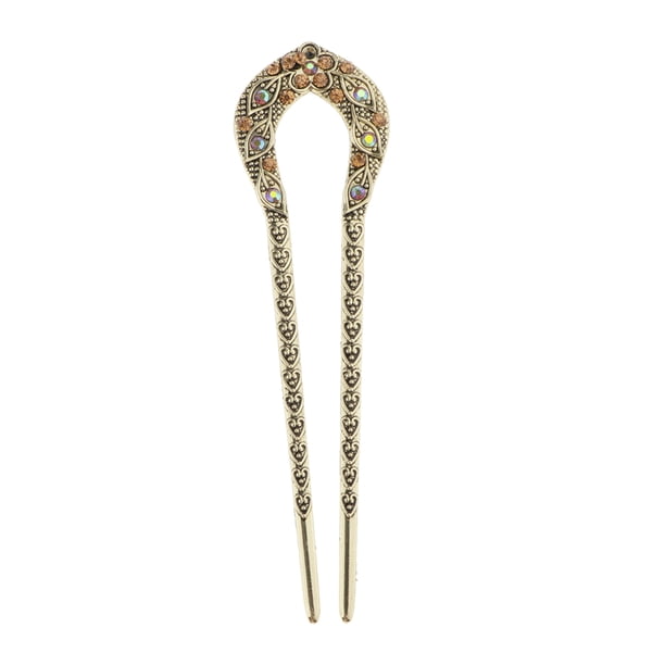Palillos para el pelo vintage, horquillas con diamantes de imitación, pinzas para el pelo, horquillas para el pelo champán