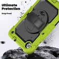 thumbnail image 3 of XYX For Lenovo Tab M8 4th Gen Case 8 inch 2024/2023, 360 Rotating Shockproof Cover with Stand, Screen Protector, Shoulder Strap, Lime, 3 of 7