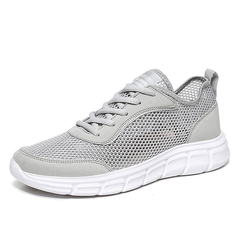 Zepovin Mens Slip on Walking Shoes Lightweight Breathable Non Slip Running Shoes Comfortable Fashion Sneakers for Men, Men's, Size: 10, Gray