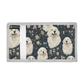 thumbnail image 2 of JIALIOU Nylon Trifold Card Wallet with ID Window Zipper Pocket for Men Women Teen Golden Retriever Flower Pattern, 2 of 7
