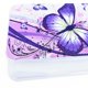 thumbnail image 5 of Funda rígida híbrida de doble capa con protector de pantalla para Motorola Moto G 5G 2024 (XT2417) (morado mariposa + vidrio templado), 5 of 7