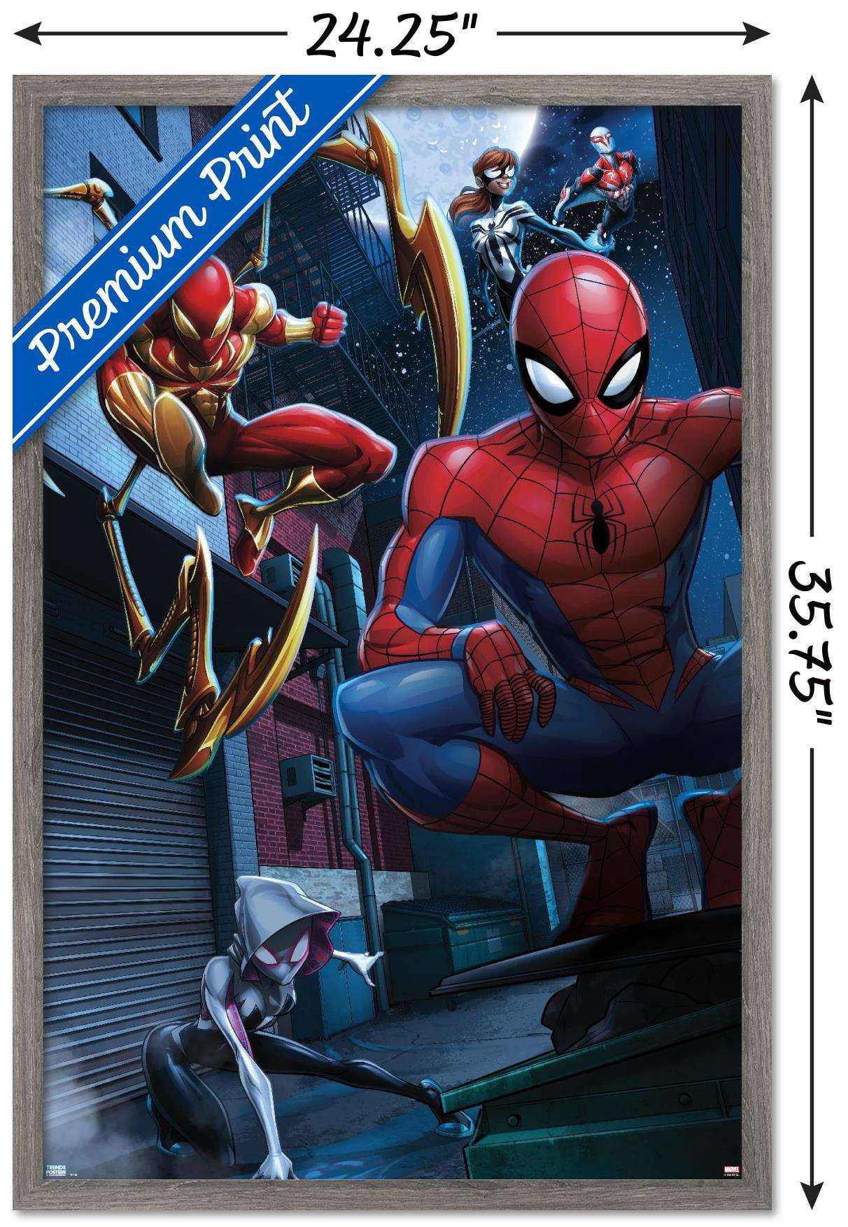 Marvel Comics - Spider-Man - Web Warriors Wall Poster, 22.375" x 34", Framed