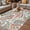 Orange, variant on Paisley Flower Outdoor Rug for Patio/Deck/Porch, Non-Slip Large Area Rug 4 x 6 Ft, Spring Watercolor Floral Leaf Plant Orange Indoor Outdoor Rugs Washable Area Rugs, Camping Rug Carpet Runner