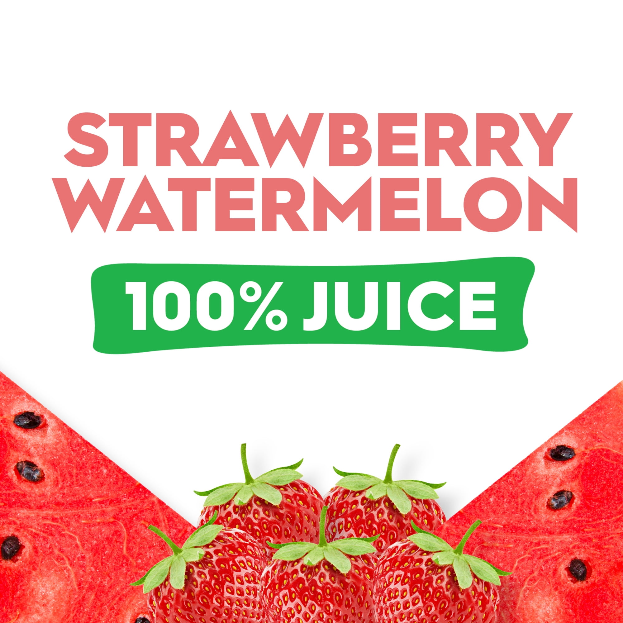 (3 pack) Juicy Juice 100% Juice, Strawberry Watermelon, 64 fl oz Bottle