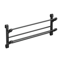 Clearance Sale - Wall Mounted Shoe Rack for RV, Hanging Shoe Storage with Sticky Hanging Mounts, Over The Door Shoe Organizer Holds 8 Pairs of Shoes for Closet Camper Door Shoe Rack Black