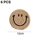 thumbnail image 2 of Posavasos divertidos para bebidas con soporte, posavasos trenzados hechos a mano para mesa de café Ormromra CPB-DE-WX825-8, 2 of 5
