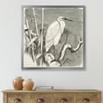 thumbnail image 3 of Designart 'Little Egret Bird in Monochrome' Farmhouse Framed Art Print, 3 of 4