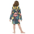 thumbnail image 7 of FORMRS Niños Bathrobe Unisex Hooded Robe Soft Plush Pajamas Sleepwear, Size 7-9T, Pink Floral Flamingo, 7 of 7