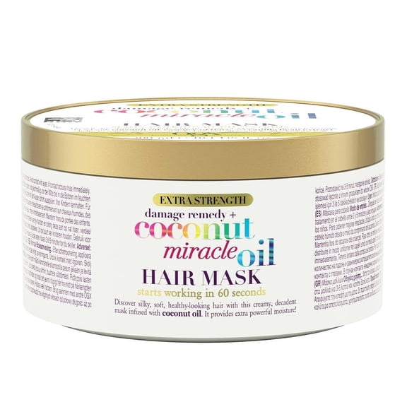 Mascarilla capilar Ogx con aceite de coco extra fuerte 300 ml