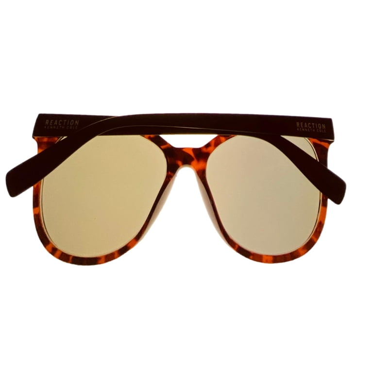 Kenneth Cole Reaction Brown Cat-Eye Sunglasses Kenneth Cole Reaction Tortoise Brown Gradient Oversized Cat  main image 2